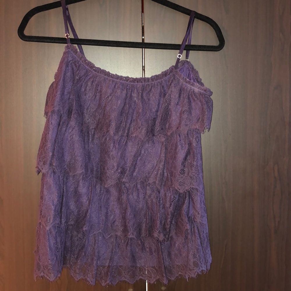 Purple Lace Top